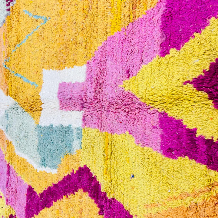 Vintage Moroccan Wool Rug – Colorful Berber 712