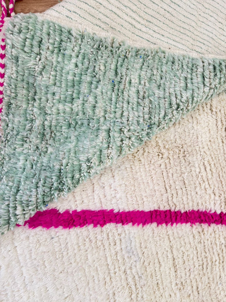 Colorful Moroccan Rug – Abstract Wool Berber Carpet Handmade
