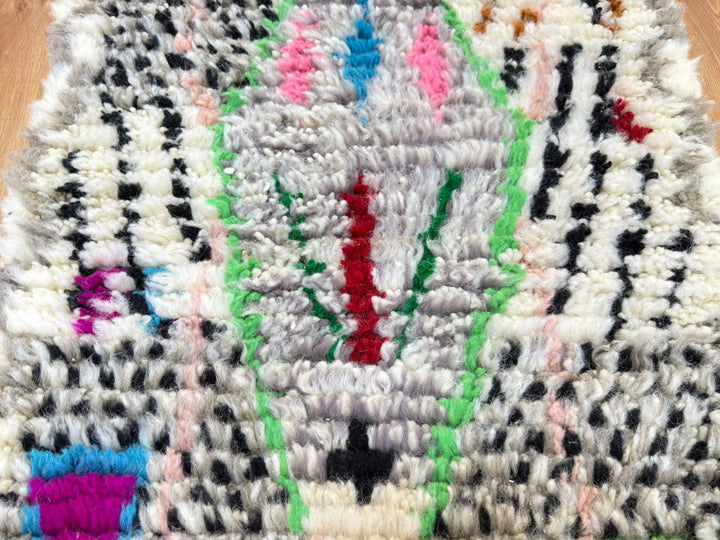 Azilal Moroccan Runner Rug – Handmade Wool Berber Carpet