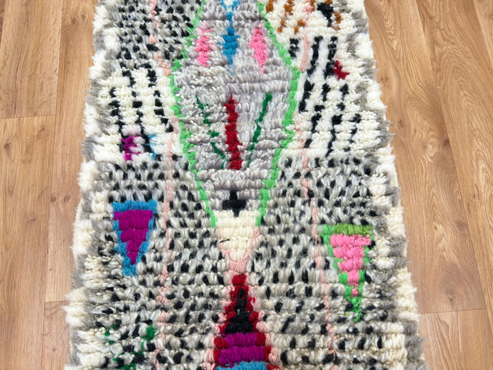 Azilal Moroccan Runner Rug – Handmade Wool Berber Carpet