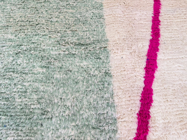Colorful Moroccan Rug – Abstract Wool Berber Carpet Handmade