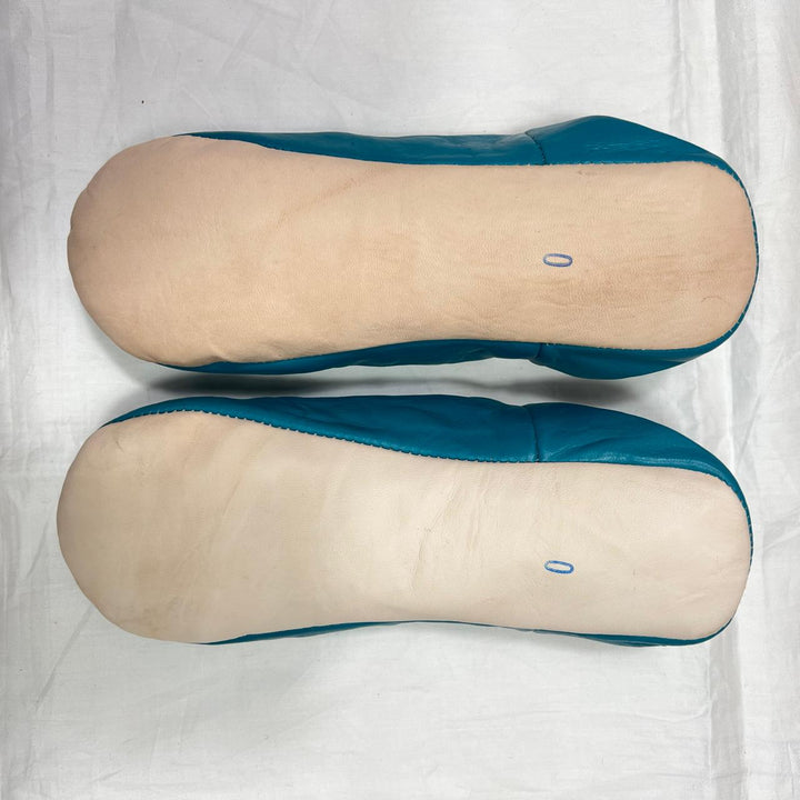 Authentic handmade leather babouche slippers from Morocco