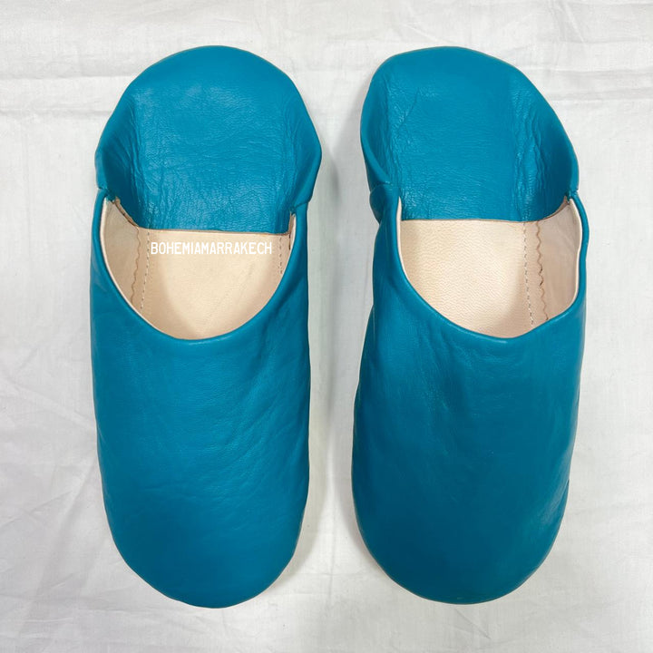 Authentic handmade leather babouche slippers from Morocco