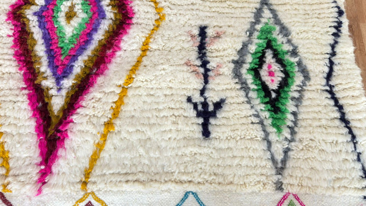 Custom Colorful Azilal Moroccan Rug – Handmade Wool Carpet