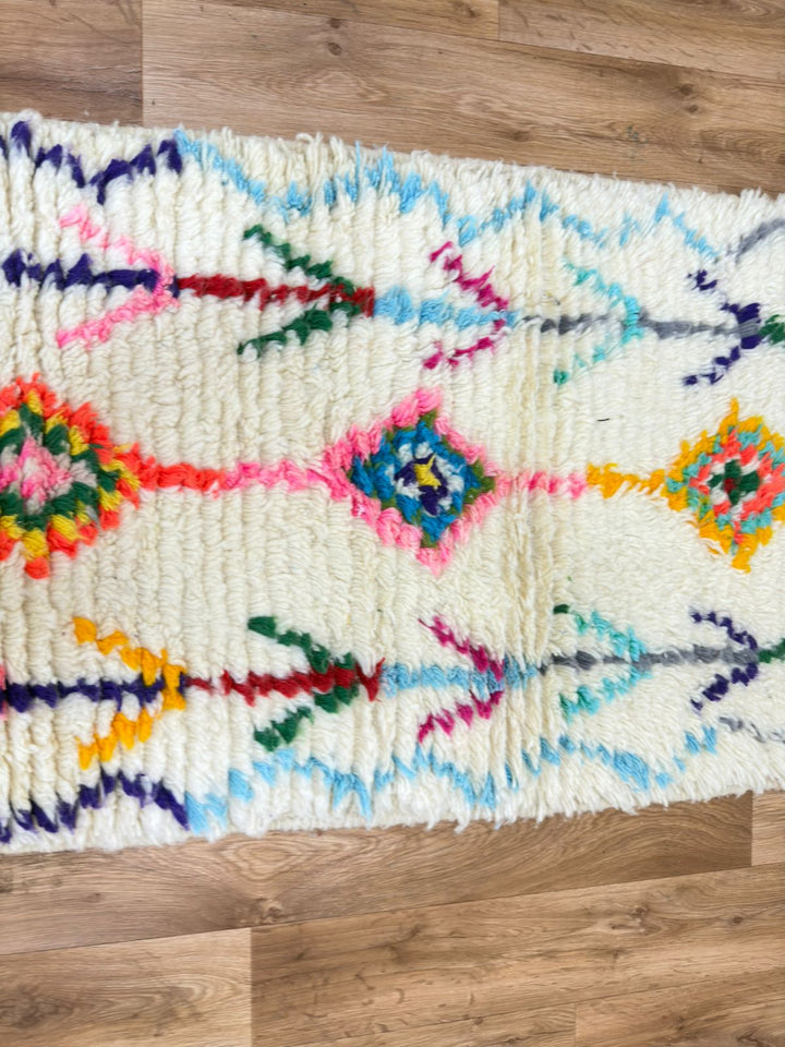 Colorful Moroccan Runner Rug – hand konekted moroccan rug