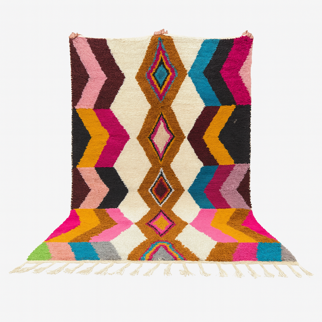 Colorful Moroccan Rug – Handmade Wool Berber Carpet