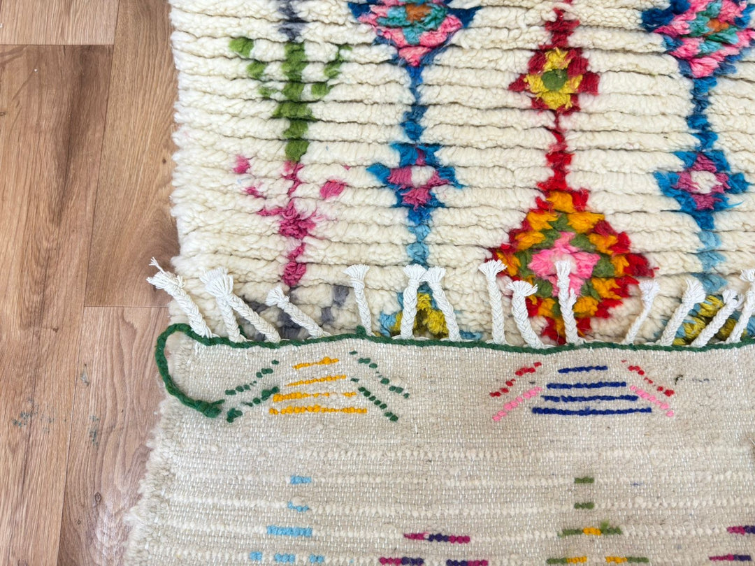 Colorful Moroccan Runner Rug – Handmade Wool Berber Carpet