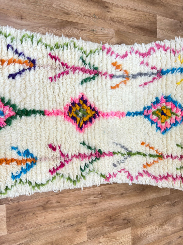 Colorful Moroccan Runner Rug – hand konekted moroccan rug
