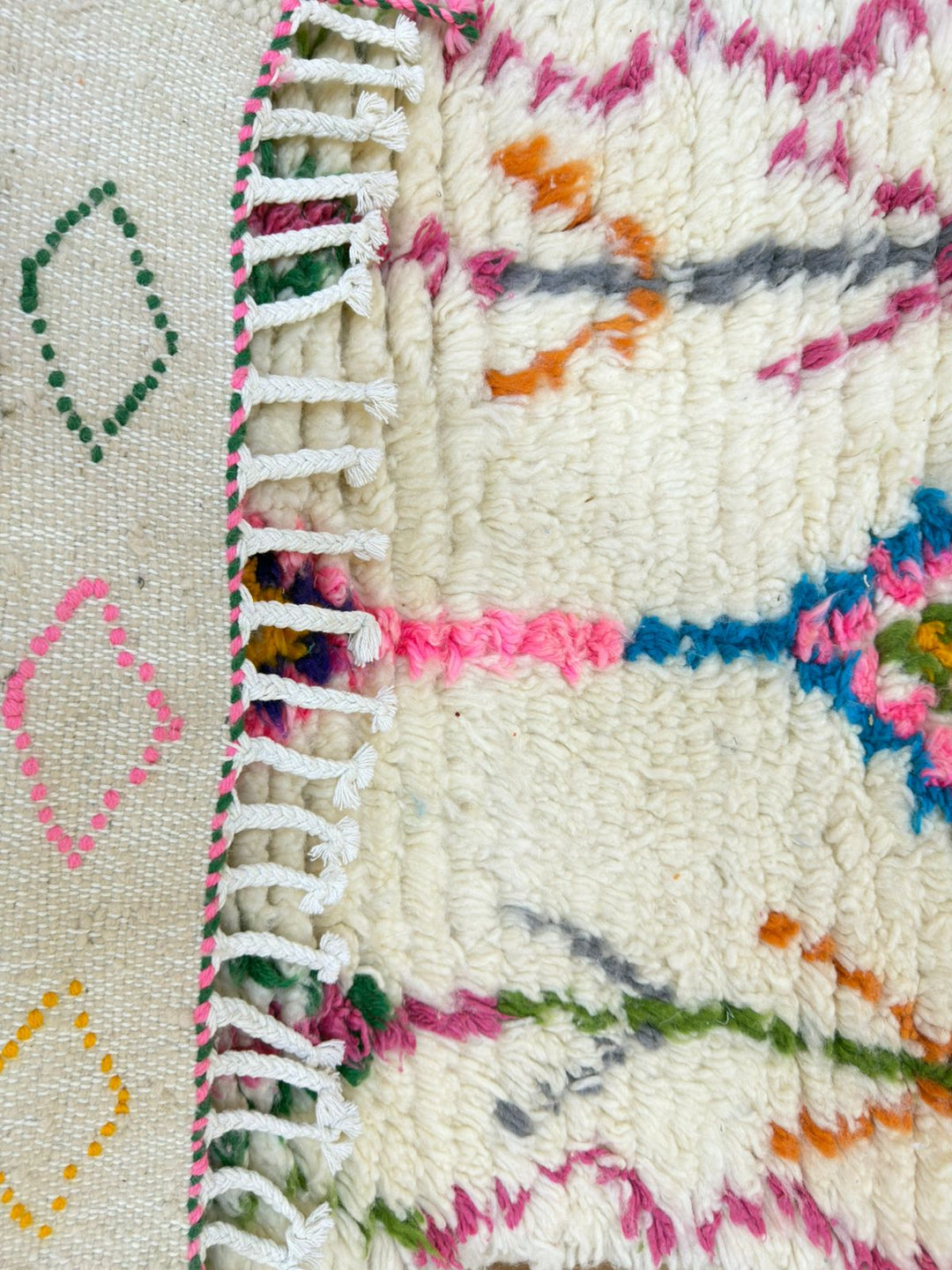 Colorful Moroccan Runner Rug – hand konekted moroccan rug