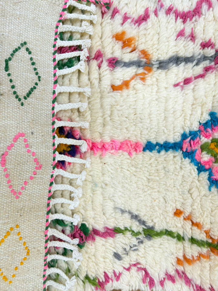 Colorful Moroccan Runner Rug – hand konekted moroccan rug