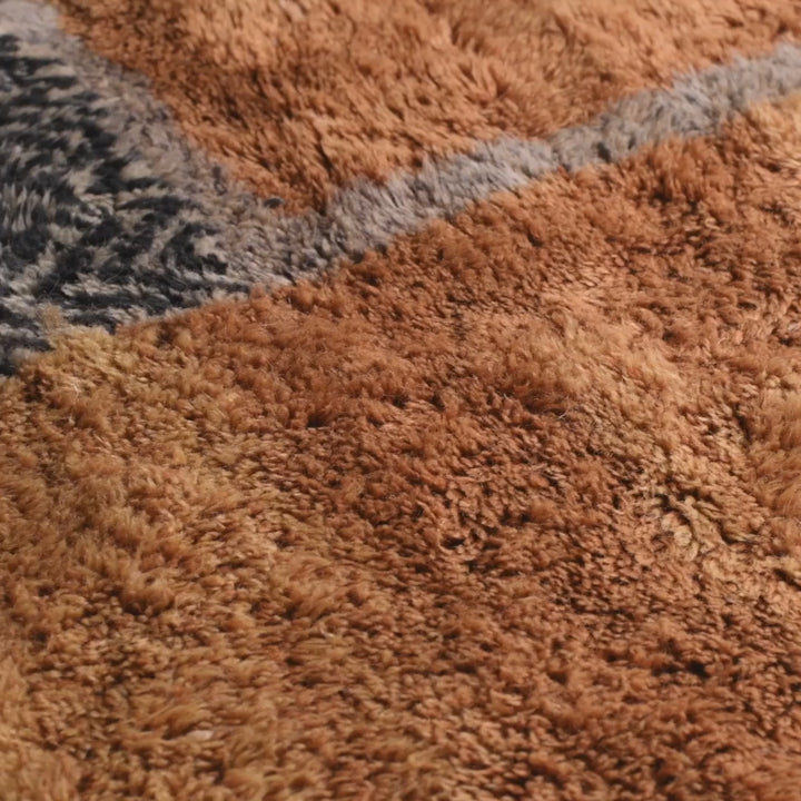 Modern Patchwork Beni Mrirt Rug – Custom Moroccan Wool