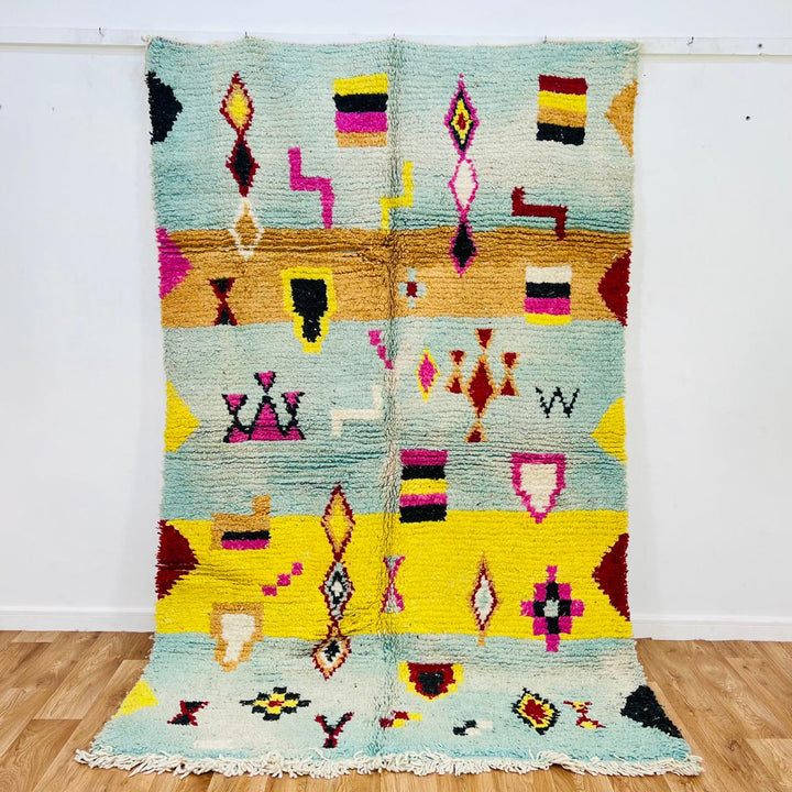 Vintage Moroccan Rug – Handwoven Berber Wool Tribal Carpet