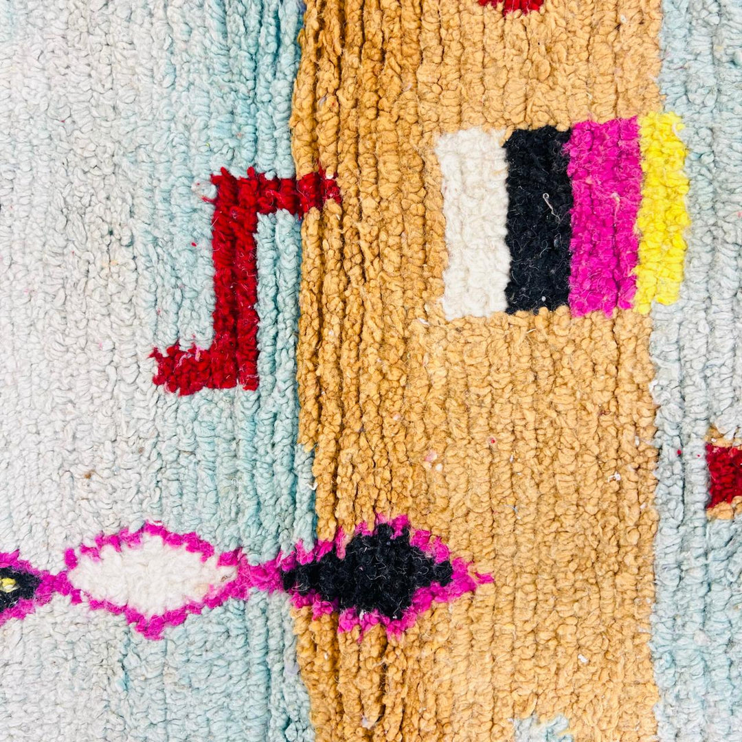 Vintage Moroccan Rug – Handwoven Berber Wool Tribal Carpet