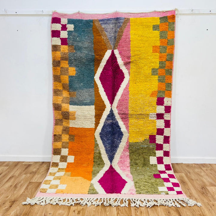 Vintage Moroccan Wool Rug – Artistic Berber Style