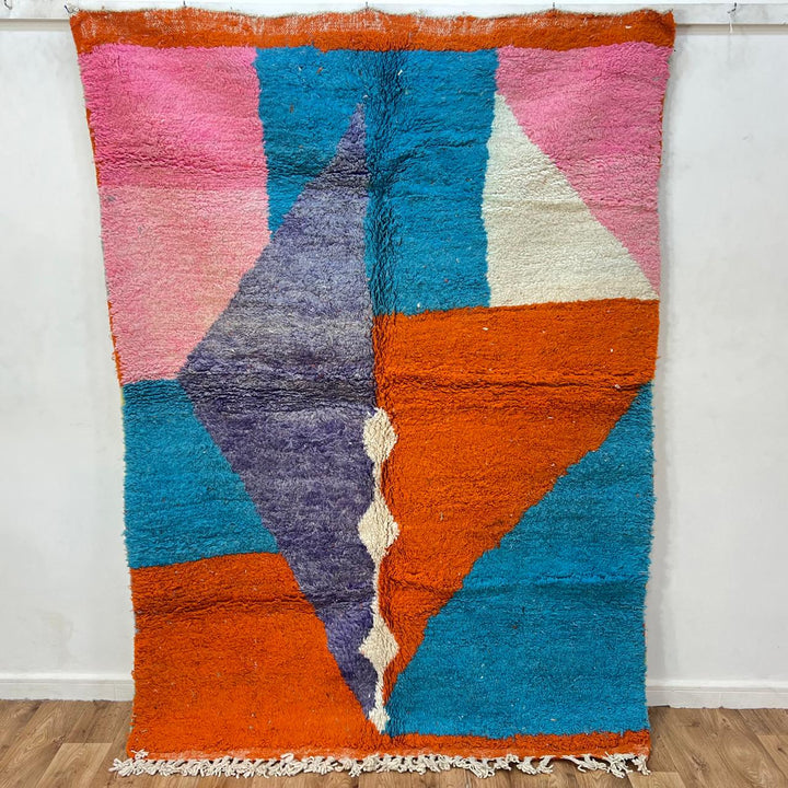 Vintage Moroccan Wool Rug 253 (6.82 × 4.95 ft)