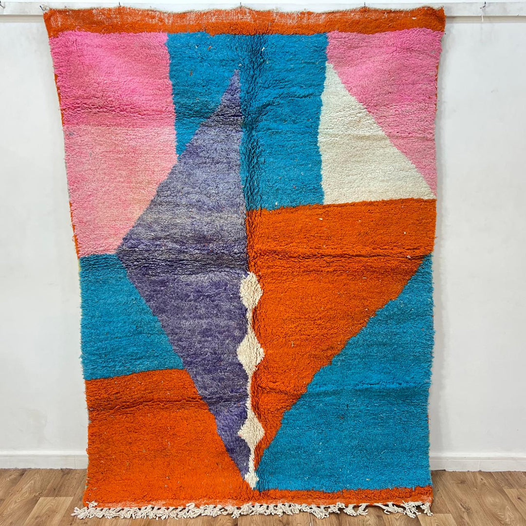 Vintage Moroccan Wool Rug 253 (6.82 × 4.95 ft)