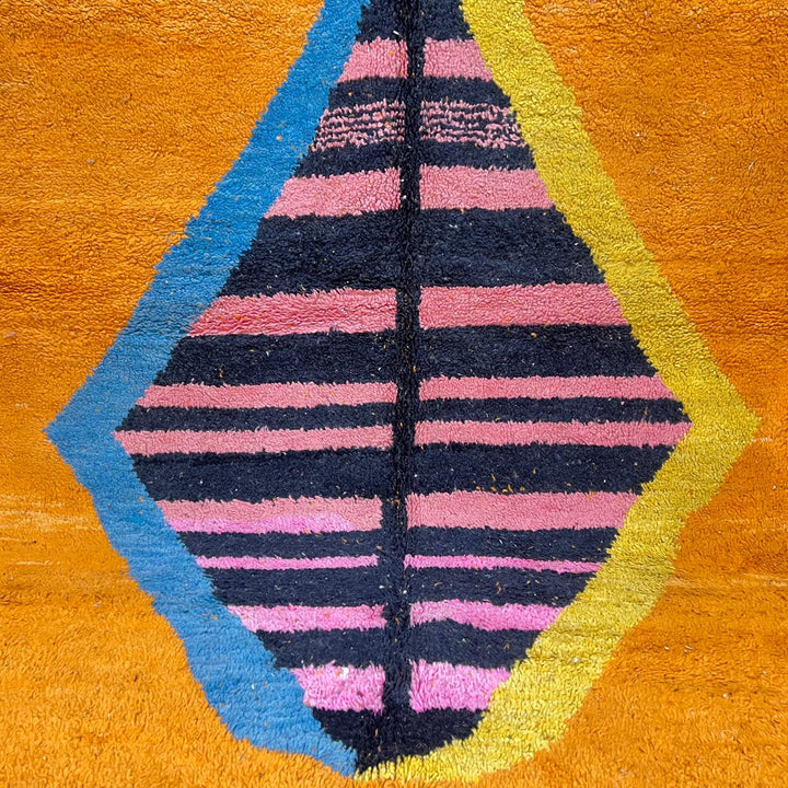 Vintage Moroccan Wool Rug  858 (9.71 × 6.96 ft)