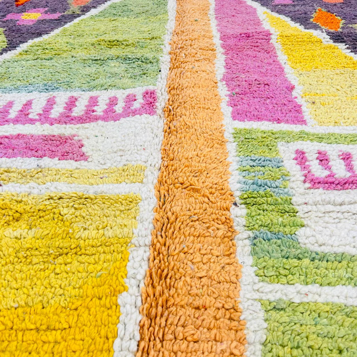 vintage moroccan berber wool rug colorful abstract handmade