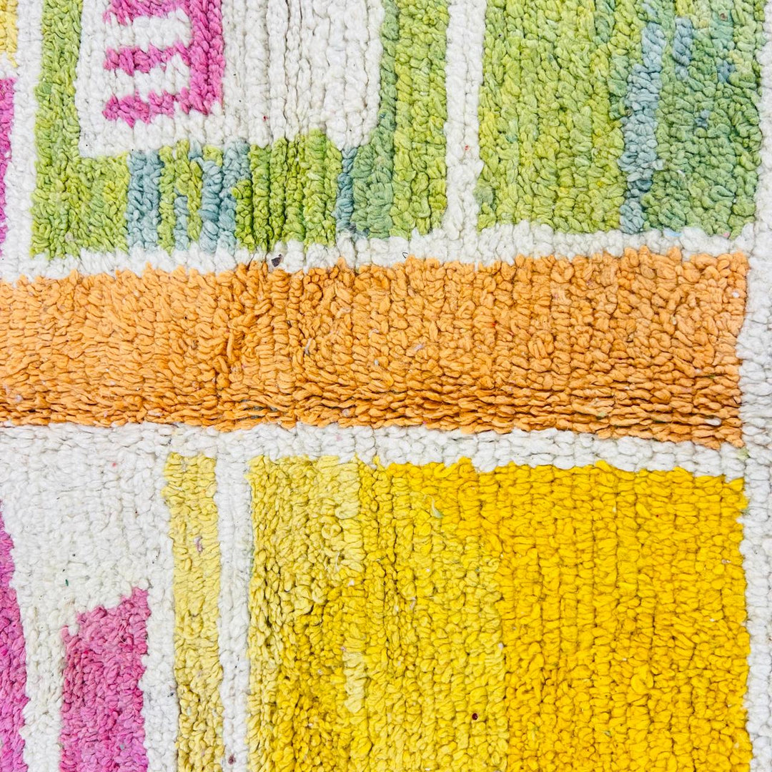 vintage moroccan berber wool rug colorful abstract handmade