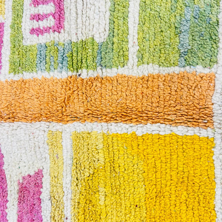 vintage moroccan berber wool rug colorful abstract handmade