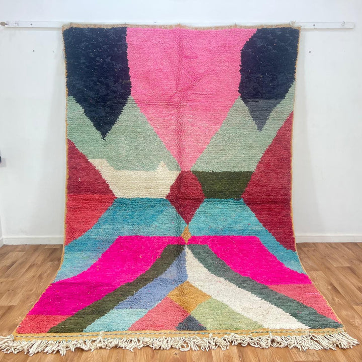 Vintage Moroccan Wool Rug 846 (9.84 × 6.56 ft)