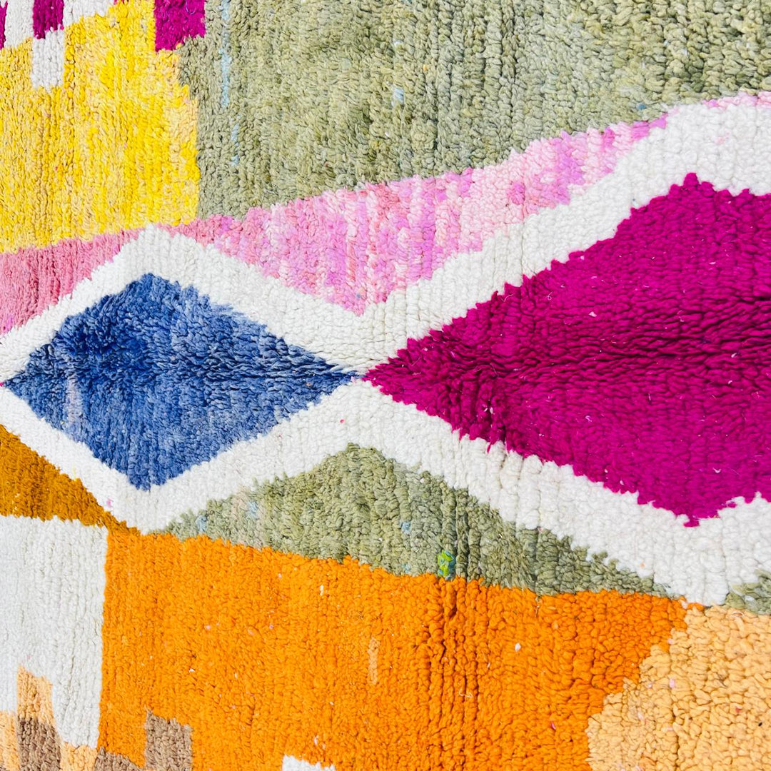 Vintage Moroccan Wool Rug – Artistic Berber Style