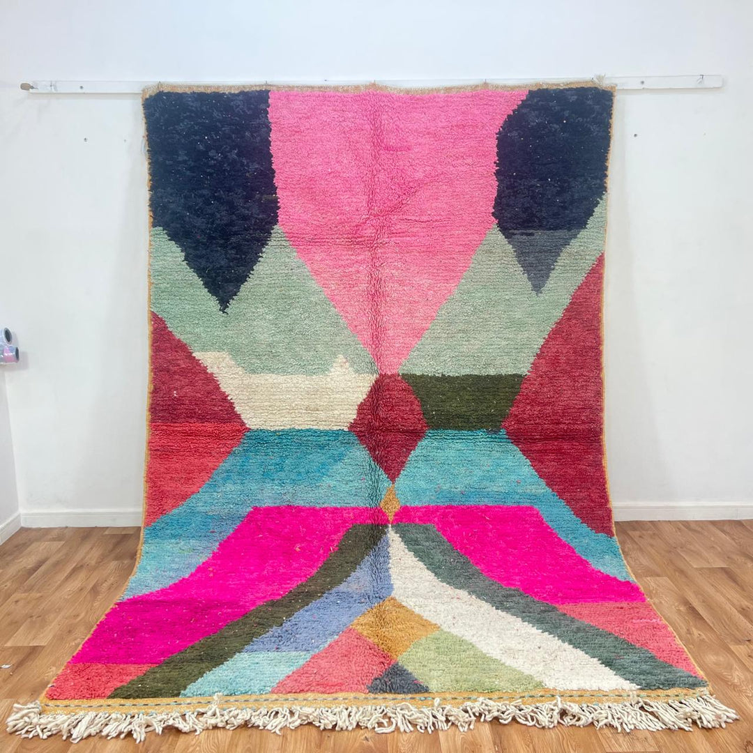 Vintage Moroccan Wool Rug 846 (9.84 × 6.56 ft)