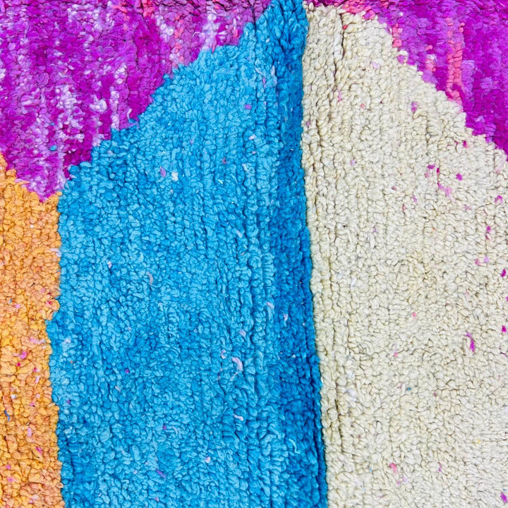 Vintage Moroccan Shag Rug – Handmade Wool Artwork