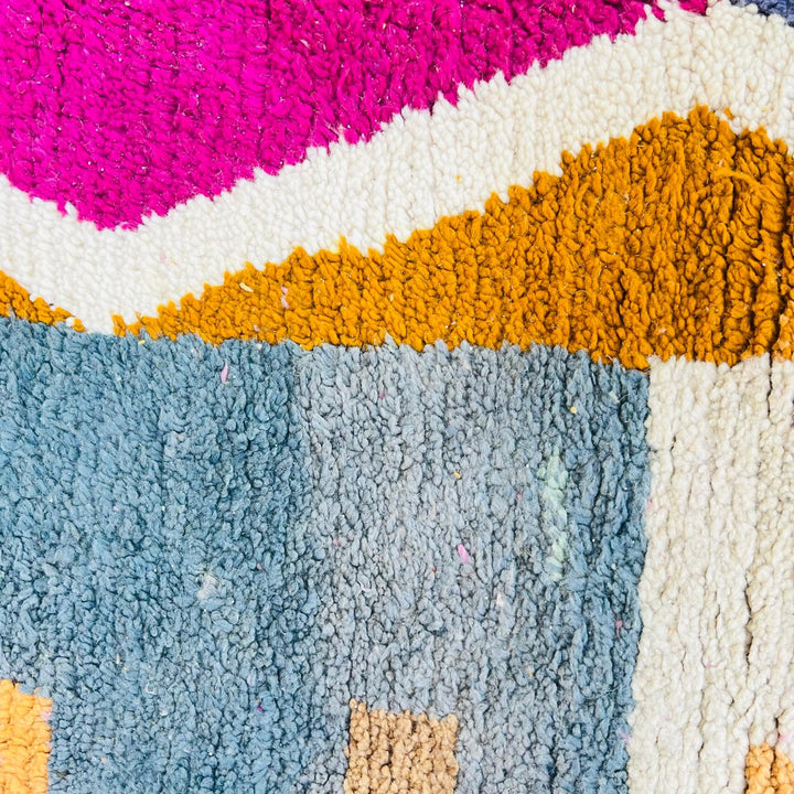 Vintage Moroccan Wool Rug – Artistic Berber Style
