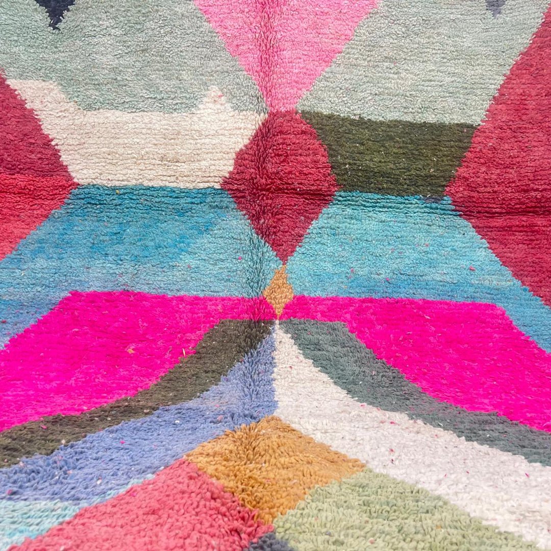 Vintage Moroccan Wool Rug 846 (9.84 × 6.56 ft)