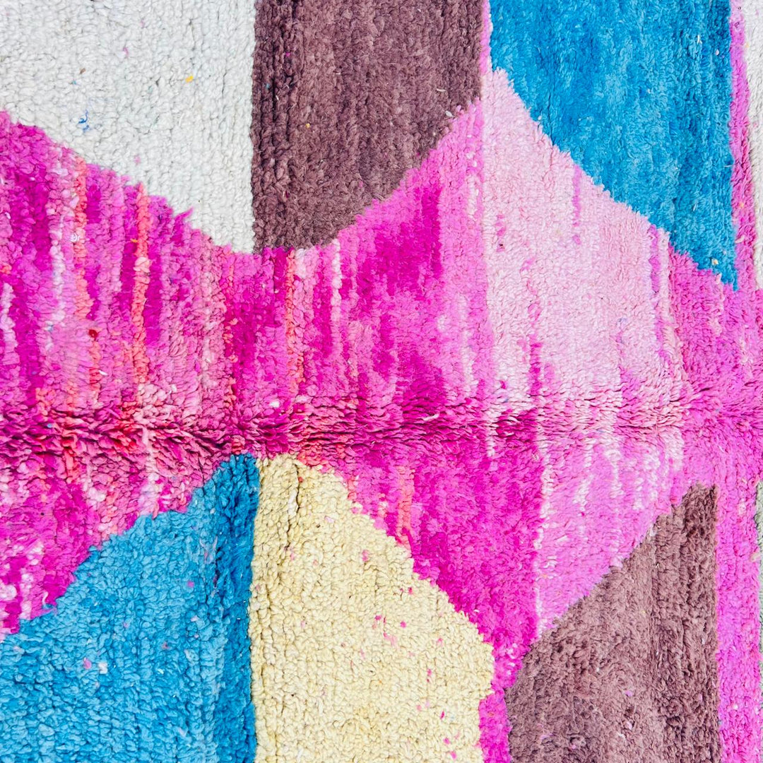 Vintage Moroccan Shag Rug – Handmade Wool Artwork