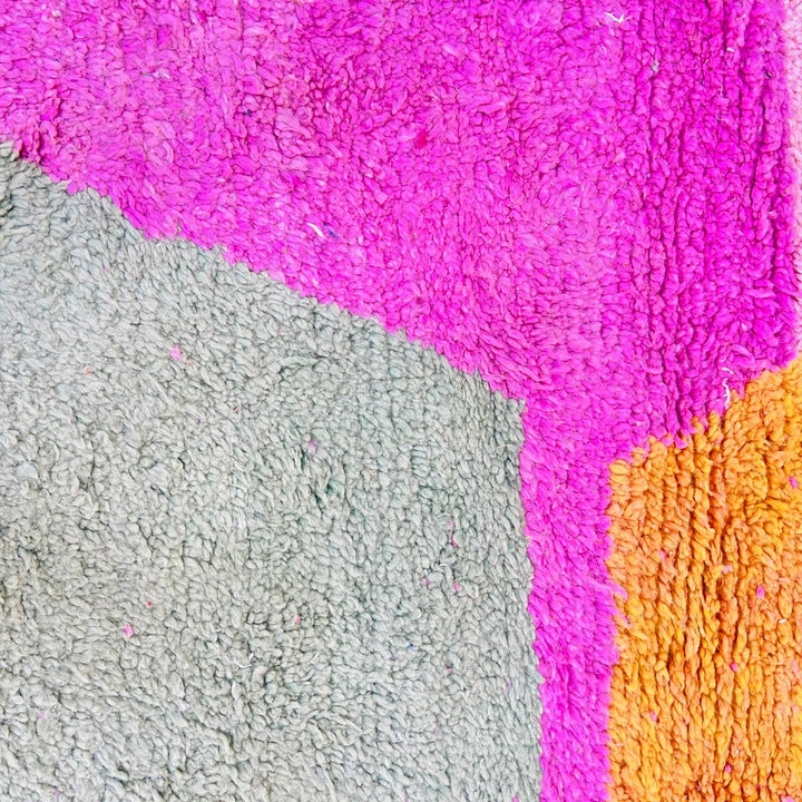 Vintage Moroccan Shag Rug – Handmade Wool Artwork