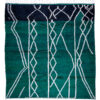 green checkered area rug