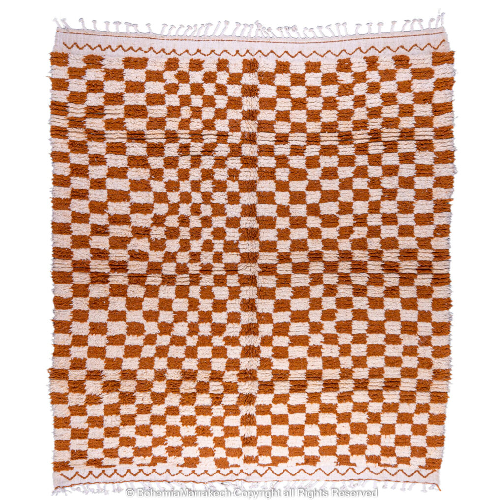 moroccan checkered rug