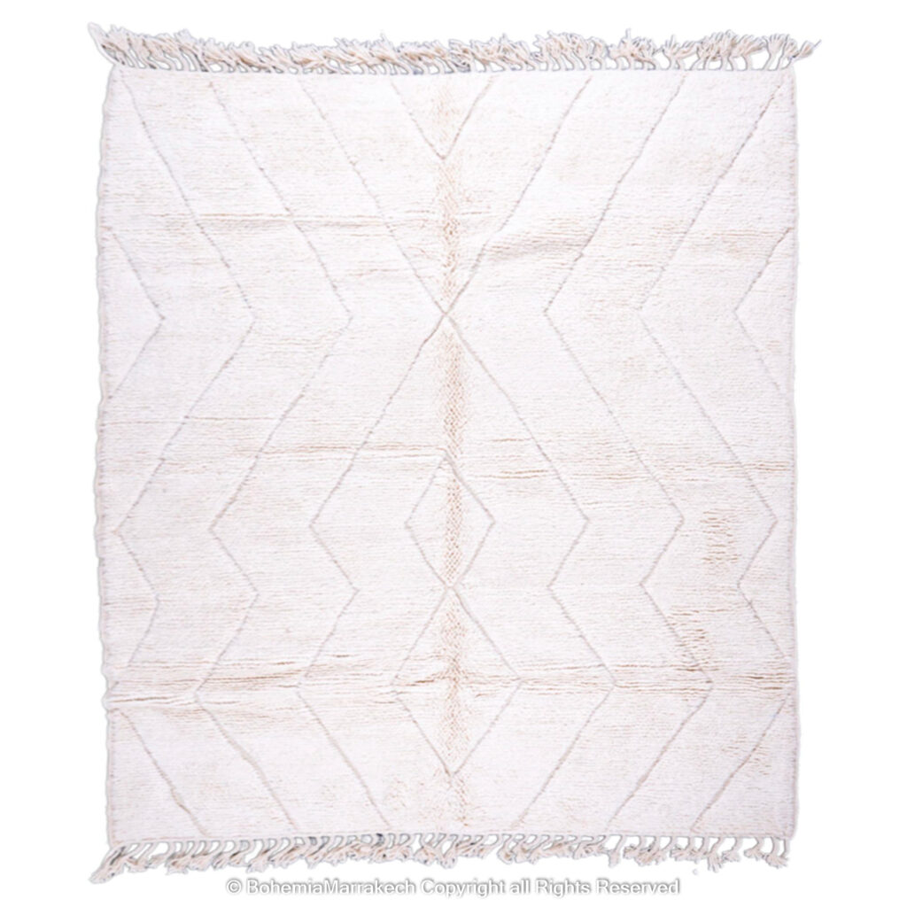 white moroccan rug